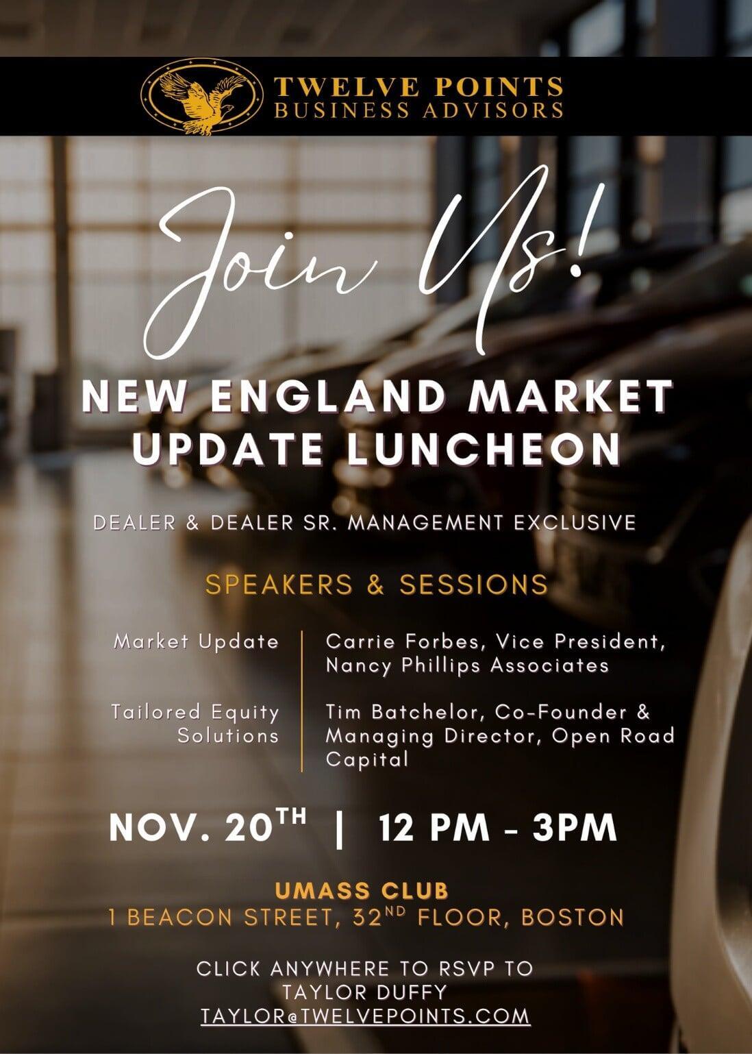 Join us at the 2025 New England Market Update Luncheon